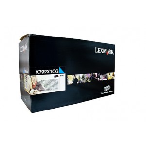 Lexmark X792DE High Yeild Cyan Prebate Toner X792X1CG