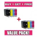 Brother LC 57 / LC 37 Value Pack (C,M,Y,K) - BUY 1 GET 1 FREE