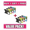 Brother LC73 Value Pack (BK, C, M, Y) - BUY 1 GET 1 FREE
